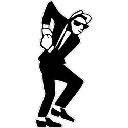 Aufnäher mit Motiv "2-Tone SKA Dancer"