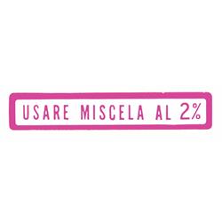 Aufkleber mit Motiv Usare Miscela al 2% für Vespa 50-125/PV/ET3/ 125 GT/GTR/Super/TS/150 Sprint/V/Super/Rally/PX/PE