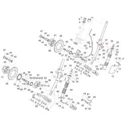 Halteblech Bremsleitung, PIAGGIO für Vespa GTS/GTS Super/GTV/GT 60/GT/GT L 125-300ccm ('03-'13)