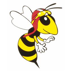 Aufkleber mit Motiv "Wespe"