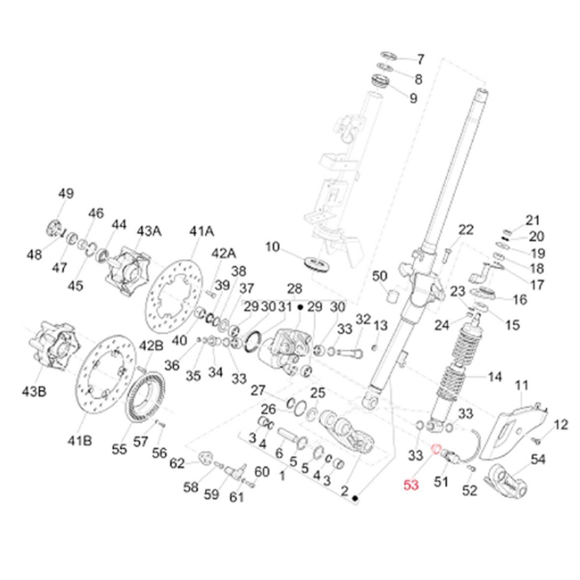 Tasso Di Sterzo Cuscinetto Testa Piaggio Per Modelli Vespa E Piaggio - Set Completo Di 9 Pezzi - Foto 12