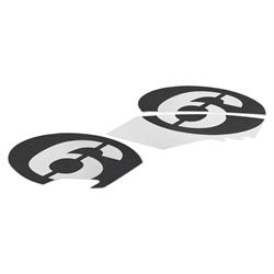 Aufkleberdekorset PIAGGIO "6" vorne & hinten 2H003368 für Vespa GTV Sei Giorni 300 ('19-)