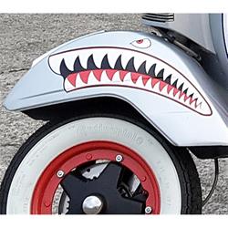 Aufkleber mit Motiv "Haifischmaul"