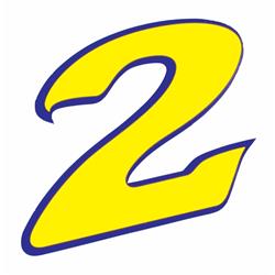 Aufkleber mit Motiv Startnummer "5"