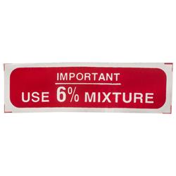 Aufkleber mit Motiv Use 6% Mixture für Vespa 150 GS
