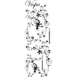 Aufkleberdekorset SIP mit Motiv "Flower" für Vespa