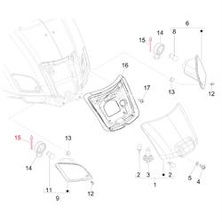 Niete Blinker, hinten für Vespa GTS/GTS Super/GTV/GT 60 125-300ccm