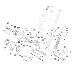 Schraube Achsaufnahme M6x18 mm, Torx, PIAGGIO für Vespa Primavera/Sprint 125-150ccm