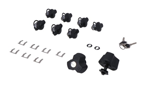 TRAX Schloss-Satz mit EVO Diebstahlsicherung. 9 Schlösser / 2 Schlüssel. Mit Diebstahlsicherung. - Bild 1