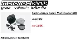 Tankrucksack Ducati Multistrada 1200 statt €230 um nur €115 genaueres siehe Beschreibung Tankrucksack Ducati Multistrada 1200 statt €230 um nur €115 genaueres siehe Beschreibung