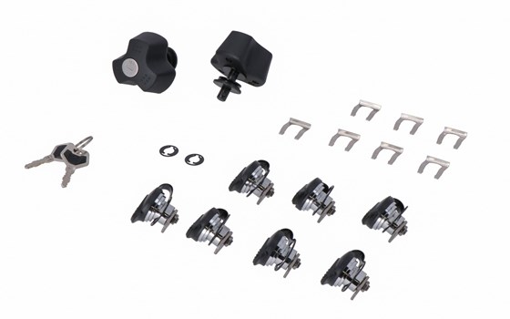 TRAX Schloss-Satz mit PRO Diebstahlsicherung. 9 Schlösser / 2 Schlüssel. Mit Diebstahlsicherung. - Bild 1