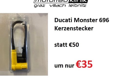 Marke: Ducati Artikelname: Ducati Monster 696 Kerzenstecker statt €50 um nur €35