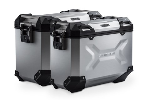Marke: SW-MOTECH Artikelname: TRAX ADV Alukoffer-System. Silbern. 45/37 l. Tuareg 660 (21-) / Rally (24-).