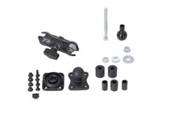 Navi-Halter für Steuerkopfrohr mit T-Lock. Inkl. 2"" Klemmarm. Für Ø 12,5-25 mm. Navi-Halter für Steuerkopfrohr mit T-Lock. Inkl. 2"" Klemmarm. Für Ø 12,5-25 mm.