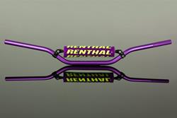 Renthal Lenker Aluminium 22mm Retro 90s Violett Enduro RC Hoch (Breite 814mm, Höhe 119mm) mit Lenkerrolle