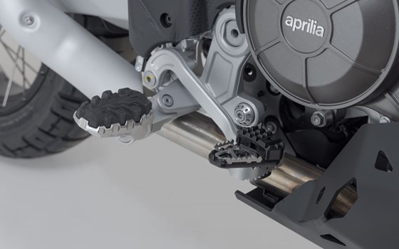 Fußbremshebel-Erweiterung. Schwarz. Aprilia Tuareg 660 (21-) / Rally (24-). - Bild 1