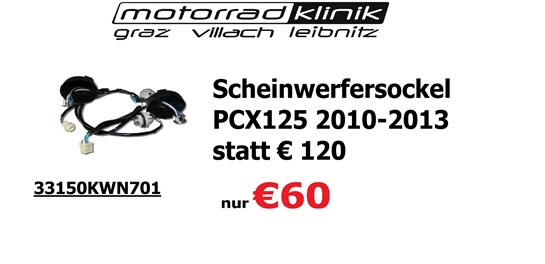 Honda Scheinwerfersockel  PCX125 2010-2013 statt € 120 nur €60