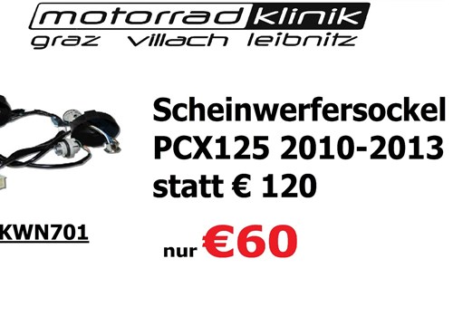 Scheinwerfersockel  PCX125 2010-2013 statt € 120 nur €60