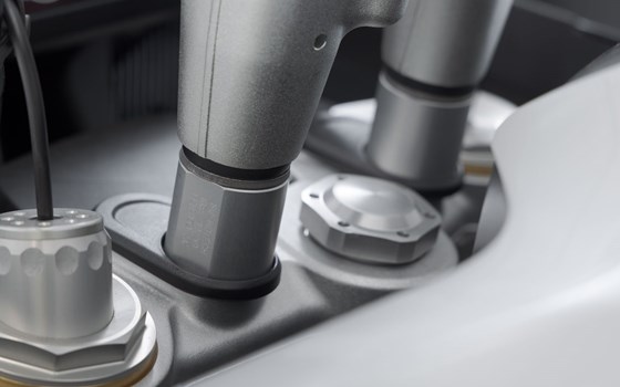 Lenkererhöhung. H=30 mm. Silbern. Triumph Tiger Modelle (22-). - Bild 4