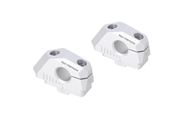 Lenkerverlegung variabel für Ø22 Lenker m. Versatz. Silbern. BMW F 750 GS (17-) / F 800 GS (23-).