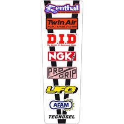 Tecnosel Vintage Motocross Kotflügel Aufkleber Satz