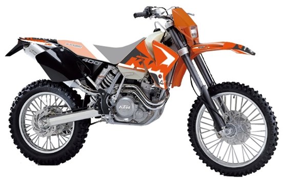 Dekorsatz Blackbird KTM 125/250/300/400/520 EXC 2001-2002 - Bild 1