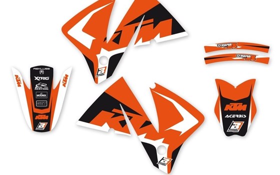 Dekorsatz Blackbird KTM 125/250/300/400/520 EXC 2001-2002 - Bild 2