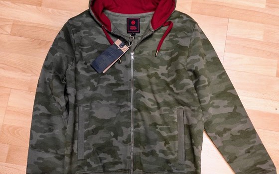 Hoodie olive camouflage Royal Enfield - Bild 1