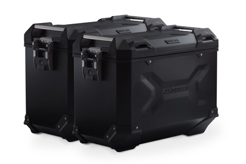 Marke: SW-MOTECH Artikelname: TRAX ADV Alukoffer-System. Schwarz. 45/37 l. DesertX (22-) / Rally (23-).