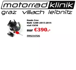 Hands Free Multi 1200 2015-2018 statt €650 nur €390.- Hands Free Multi 1200 2015-2018 statt €650 nur €390.-