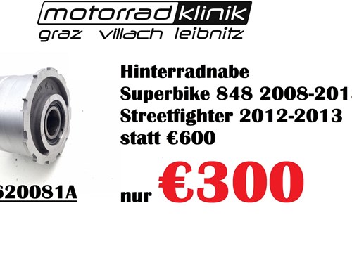 Hinterradnabe Superbike 848 2008-2013 Streetfighter 2012-2013 statt €600 nur €300