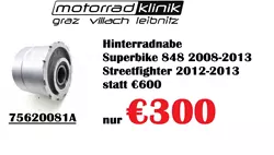 Hinterradnabe Superbike 848 2008-2013 Streetfighter 2012-2013 statt €600 nur €300 Hinterradnabe Superbike 848 2008-2013 Streetfighter 2012-2013 statt €600 nur €300