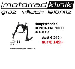 Hauptständer für Honda CRF 1000 Bj.18/19 statt € 249,- nur € 149,- Hauptständer für Honda CRF 1000 Bj.18/19 statt € 249,- nur € 149,-