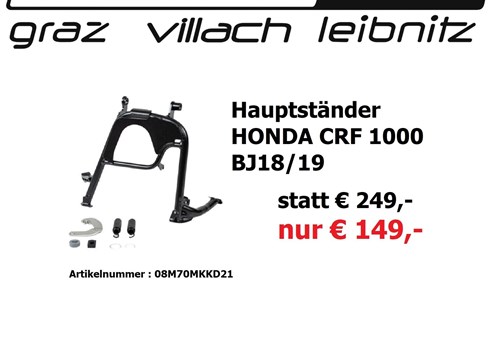 Hauptständer für Honda CRF 1000 Bj.18/19 statt € 249,- nur € 149,-