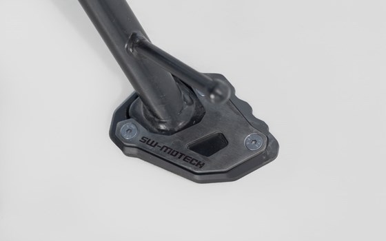 Seitenständerfuß-Verbreiterung. Schwarz/Silbern. Moto Morini X-Cape 650 (21-). - Bild 1