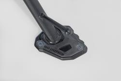Seitenständerfuß-Verbreiterung. Schwarz/Silbern. Moto Morini X-Cape 650 (21-).