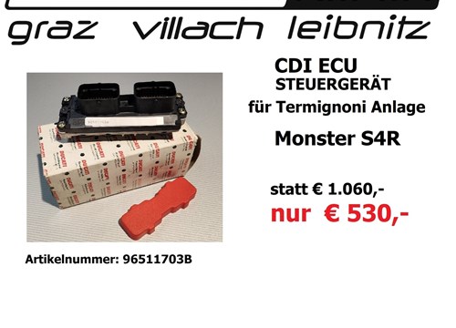 Monster S4R Steuergerät statt € 1.060,- nur € 530,- für Termingioni