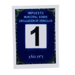 Steuermarke Repro Spanien 1971 für MotoVespa 125/150/160/180