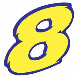 Aufkleber mit Motiv Startnummer "1"