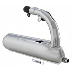 Rennauspuff SIP Road Banane, Stahl chrom für Vespa 50/N/L/R/S/Special/SR/SS