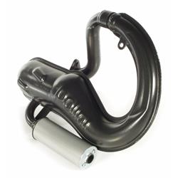 Rennauspuff POLINI Banane Sport 200.2051/S, Stahl schwarz, Dämpfer: Aluminium Farbe (ESD): silber für Vespa PK80-125 S/PK100-125XL/PK125/ETS/N/XL2