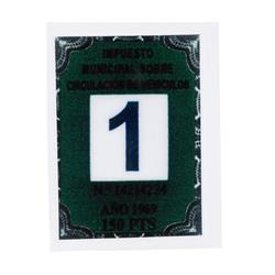 Steuermarke Repro Spanien 1969 für MotoVespa 125/150/160/180