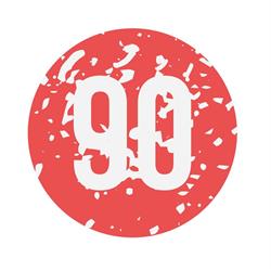 Aufkleber mit Motiv Tempo 90