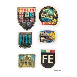 Aufkleberset mit Motiv Reiseziele I