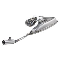 Rennauspuff Clubsport Silent, Stahl klarlackiert für Lambretta 125 LI/LIS/DL/GP/150 LI/LIS/SX/DL/GP/175 TV 2°-3°/200 TV/SX/DL/GP