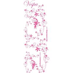 Aufkleberdekorset SIP mit Motiv "Flower" für Vespa