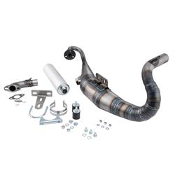 Rennauspuff VMC STRIKE, Stahl, Dämpfer: Aluminium Farbe (ESD): silber für Vespa 90/R/SS/100/125/PV/ET3