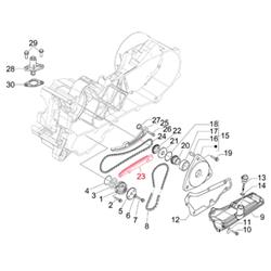 Führungsschiene, Steuerkette für Vespa ET4/LX/S/Primavera/Sprint 50ccm 4T AC 4-Ventil