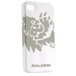 Schutzhülle MALOSSI iPhone 4/4S mit Motiv "Löwenkopf" weiß