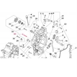Schraube Abdeckung Wasserpumpe M6x70 mm, Sechskant mit Flansch, PIAGGIO für PIAGGIO Beverly Cruiser/MP3 Sport/Business/X10 i.e. 400/500ccm